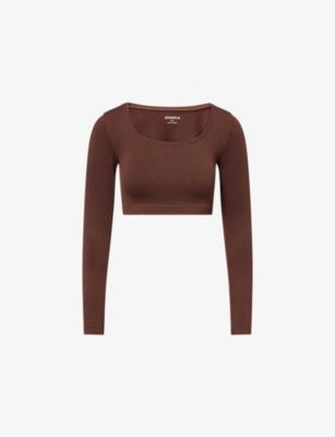 Classic Seamless Open-Back Gym Top by ADANOLA