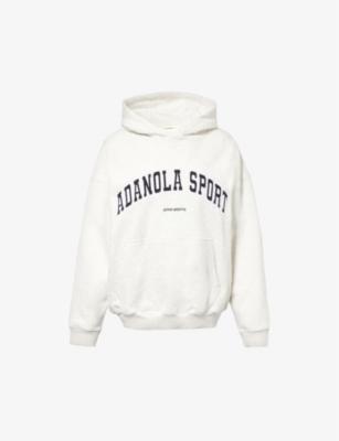 Logo-Embroidered Oversized Cotton Hoody by ADANOLA