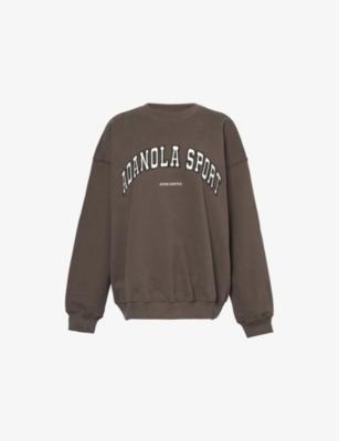 Logo-Embroidered Relaxed-Fit Cotton Sweatshirt by ADANOLA
