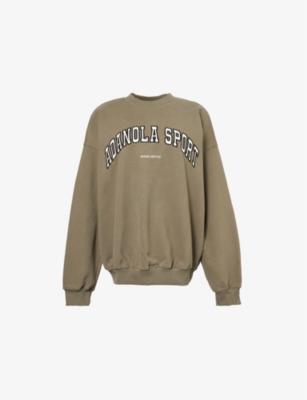 Logo-Embroidered Relaxed-Fit Cotton Sweatshirt by ADANOLA