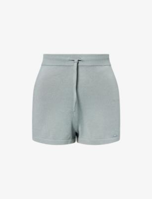 Logo-Plaque Mid-Rise Knit Shorts by ADANOLA