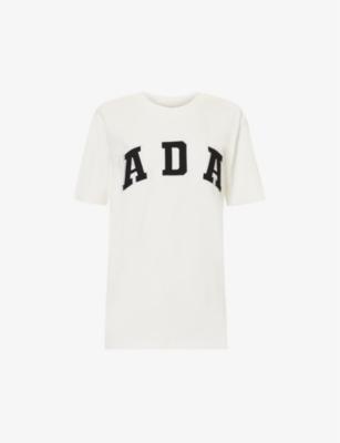 Logo-appliqué relaxed-fit cotton-jersey T-shirt by ADANOLA