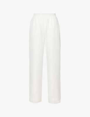 Pull-On Relaxed Cotton Trousers by ADANOLA