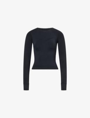 Seamless Long-Sleeve Workout Top by ADANOLA