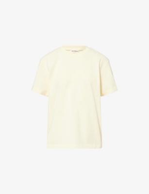 Stitched-Logo Oversized Cotton T-Shirt by ADANOLA