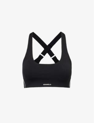 Ultimate Micro Piping scoop-neck stretch-woven sport bra by ADANOLA