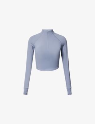 Ultimate Seam Long-Sleeves Stretch-Woven Top by ADANOLA Ultimate Seam Long-Sleeves Stretch-Woven Top by ADANOLA