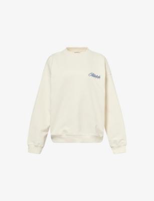 Varsity Collegiate Oversized Cotton-Jersey Sweatshirt by ADANOLA