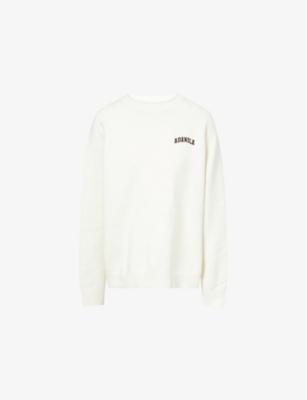 Varsity Logo-Embroidered Cotton and Wool-Blend Jumper by ADANOLA