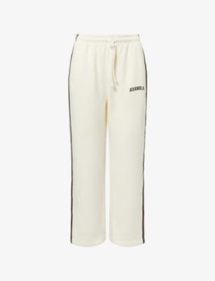 Varsity Loose-Fit Cotton-Jersey Jogging Bottoms by ADANOLA