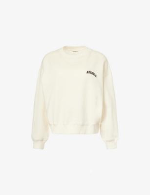 Varsity Oversized Cotton-Blend Sweatshirt by ADANOLA