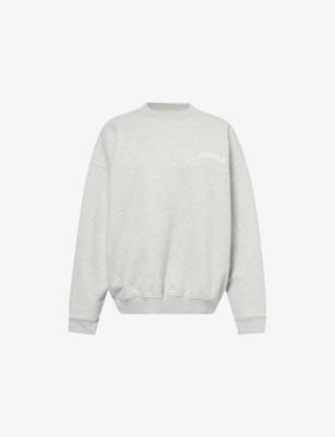 Varsity Oversized Cotton-Jersey Sweatshirt by ADANOLA