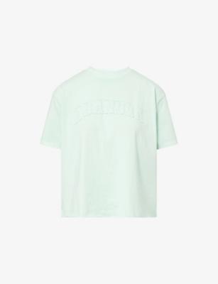 Varsity Raw-Hem Cotton T-shirt by ADANOLA