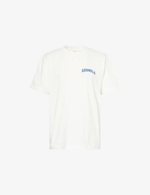 Varsity Short Sleeve Oversized Cotton-Jersey T-Shirt by ADANOLA Varsity Short Sleeve Oversized Cotton-Jersey T-Shirt by ADANOLA