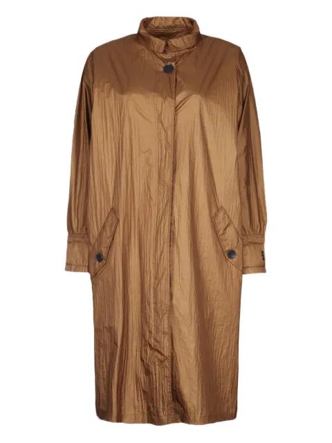 button-fastening patch-pocket coat by ADD