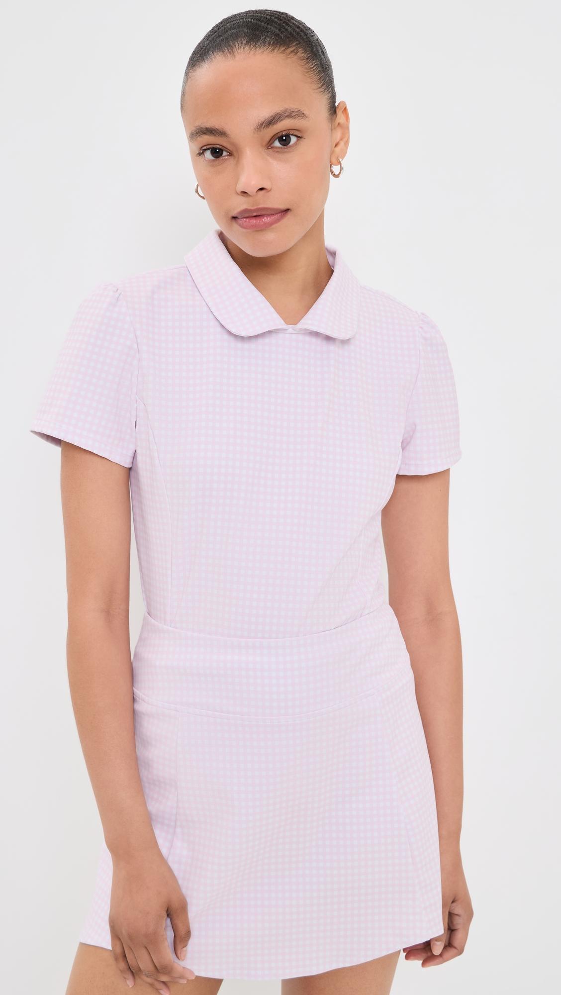 Mayfair Short Sleeve Gingham Top by ADDISON BAY