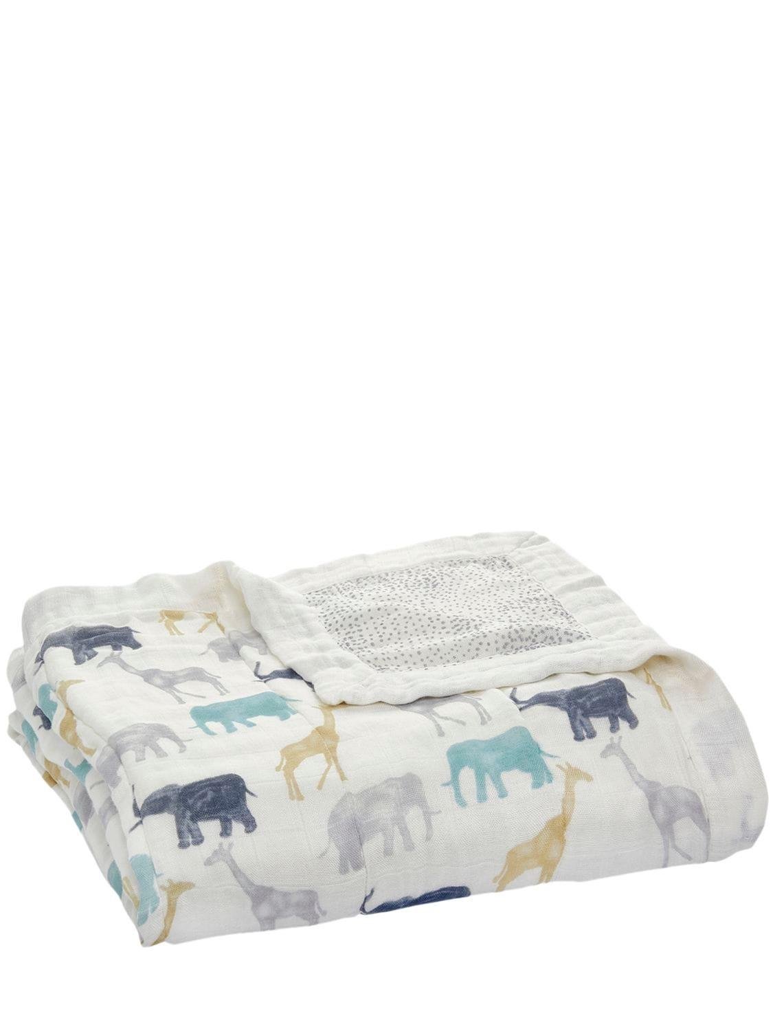 Dumbo Print Bamboo Viscose Blanket by ADEN + ANAIS