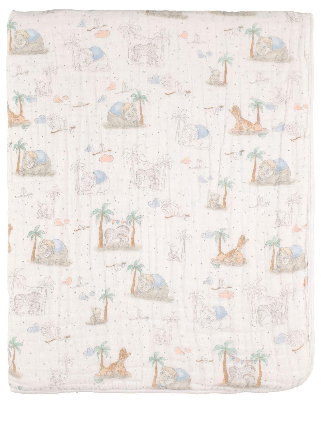 Dumbo Print Cotton Muslin Blanket by ADEN + ANAIS