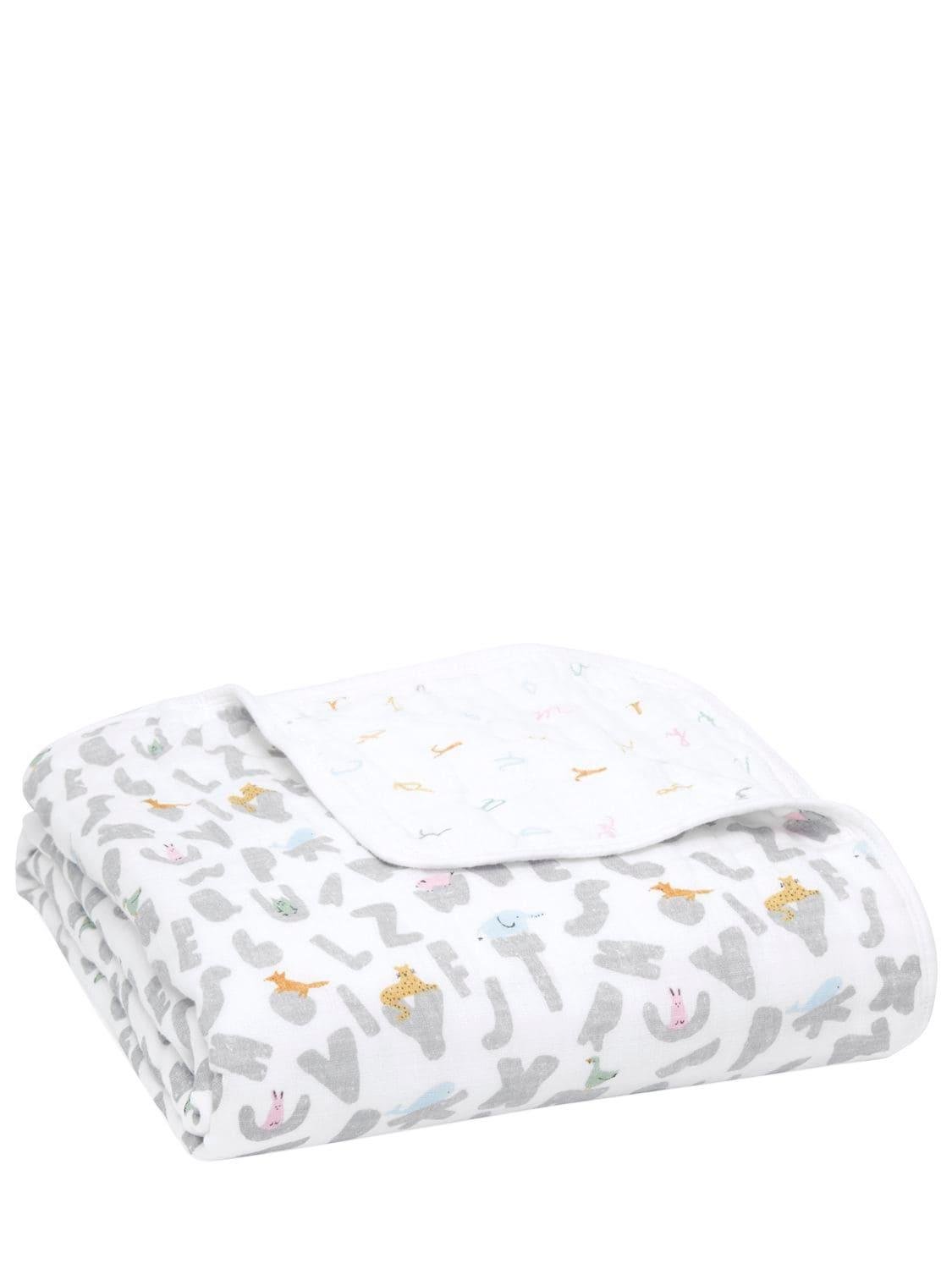 Printed Cotton Muslin Blanket by ADEN + ANAIS
