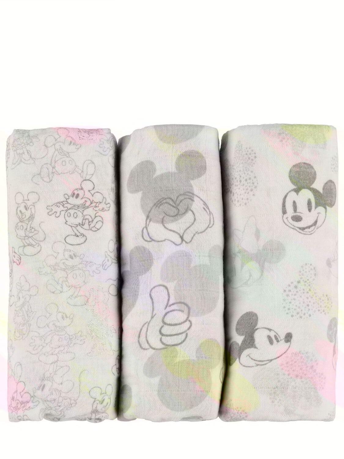 Set Of 3 Disney Cotton Muslin Swaddles by ADEN + ANAIS