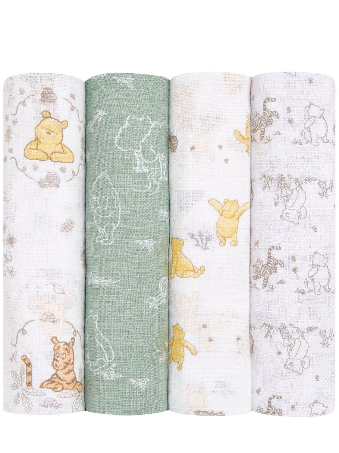 Set Of 4 Disney Cotton Muslin Swaddles by ADEN + ANAIS