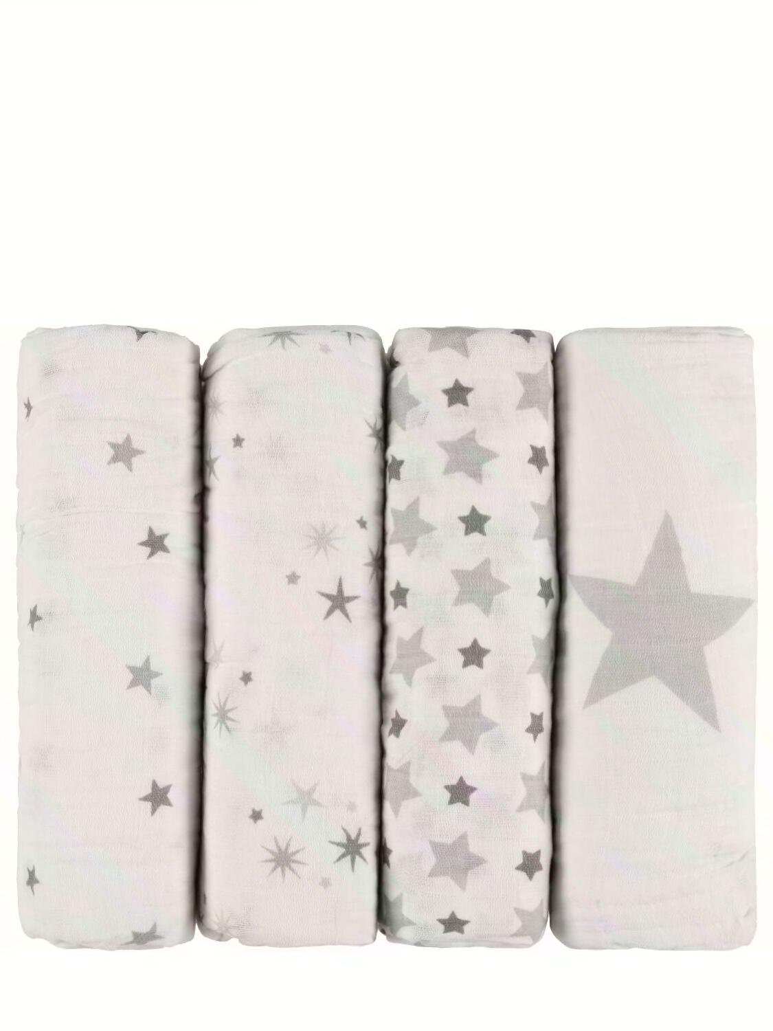 Set Of 4 Organic Cotton Muslin Swaddles by ADEN + ANAIS