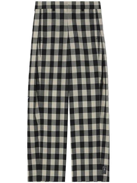 Aoker gingham wool trousers by ADER ERROR