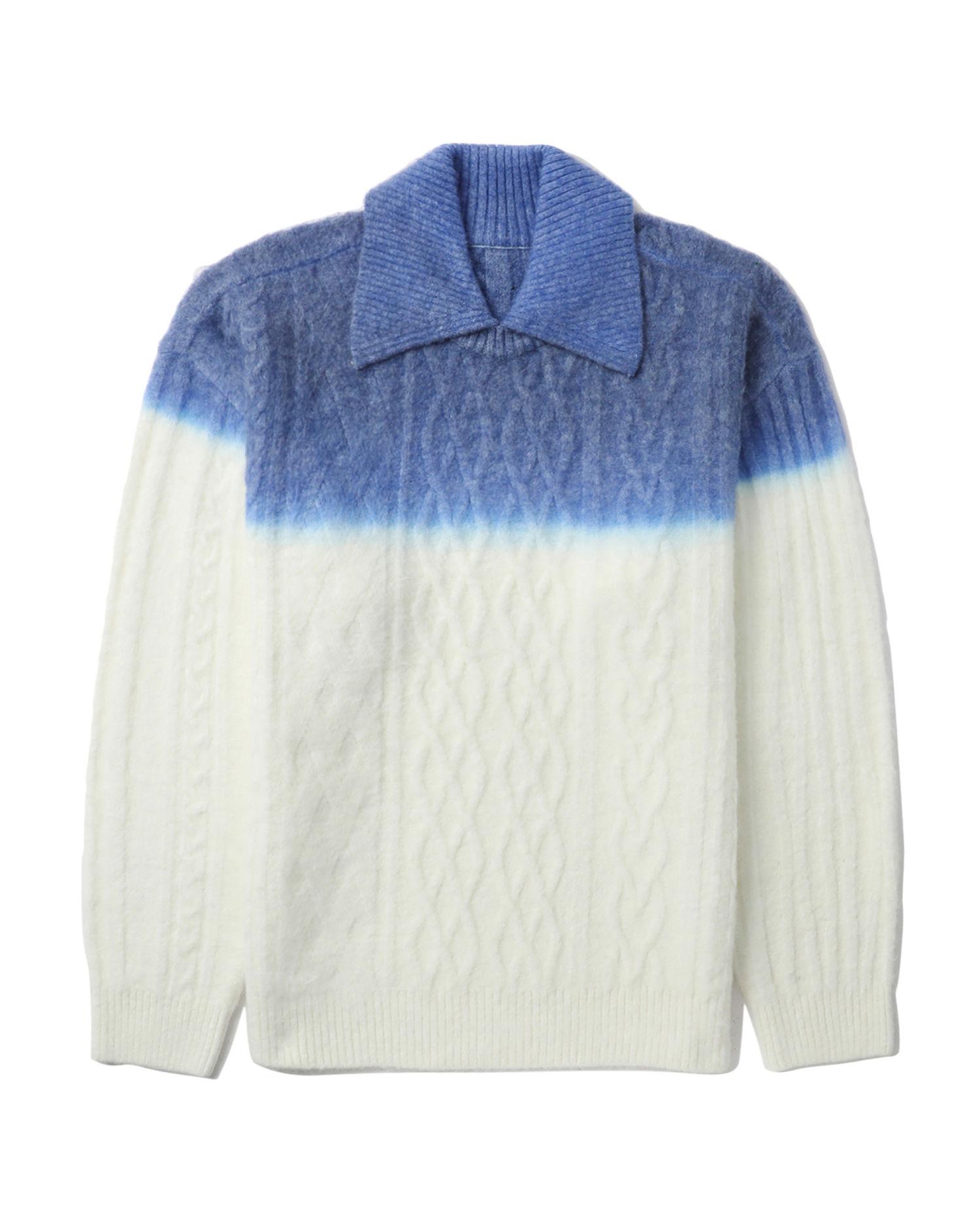 Collared gradient cable-knit sweater by ADER ERROR