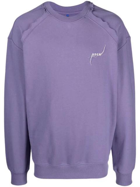 Kaput embroidered logo cotton sweatshirt by ADER ERROR