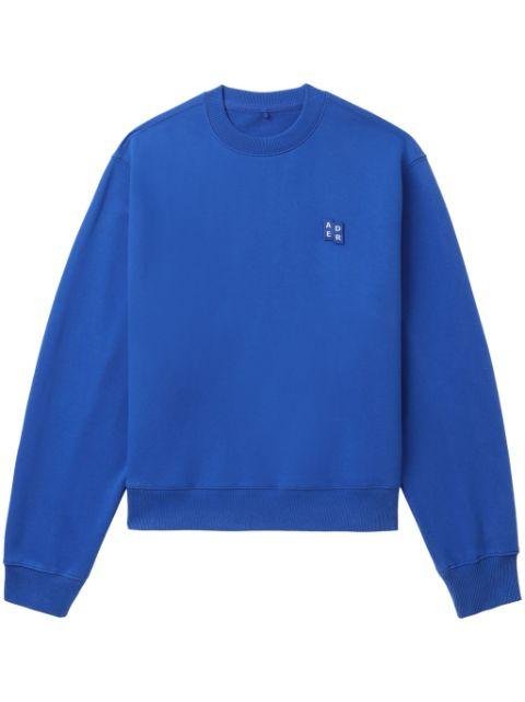 Tetris-appliqué cotton sweatshirt by ADER ERROR