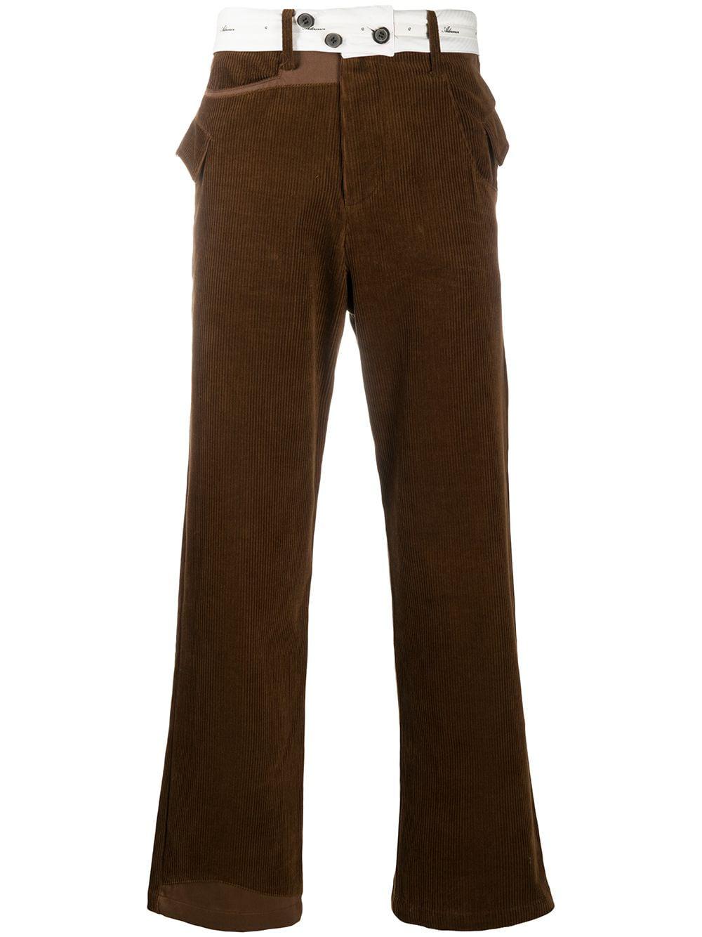 corduroy straight-leg trousers by ADER ERROR