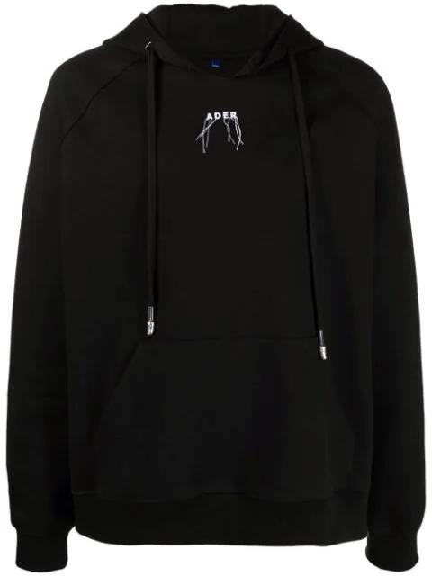 logo-embroidered hoodie by ADER ERROR