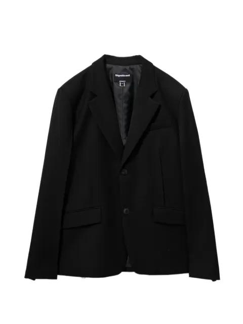 logo-embroidered single-breasted jacket by ADER ERROR