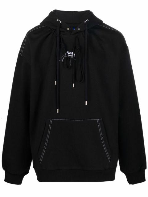 logo-print long-sleeve hoodie by ADER ERROR