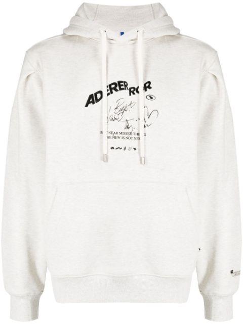 logo-print stretch-cotton hoodie by ADER ERROR