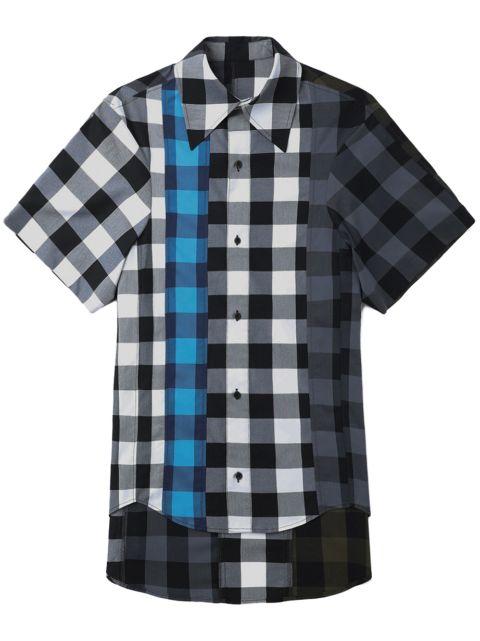 ombré-check short-sleeve shirt by ADER ERROR