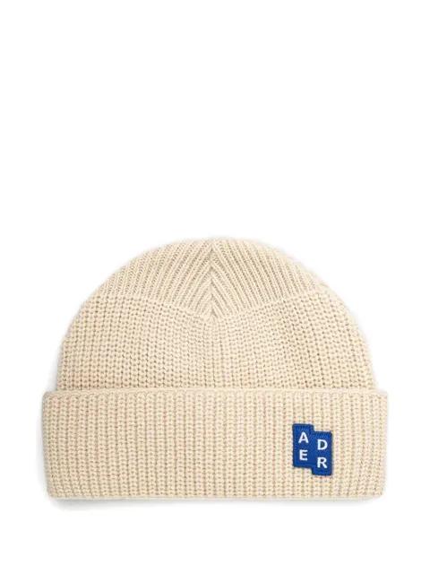 ribbed-knit logo beanie by ADER ERROR