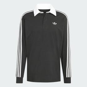 3-STRIPES RUGBY LONGSLEEVE POLO by ADIDAS