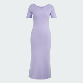 ADIDAS KIT SMALL LOGO RIB DRESS by ADIDAS