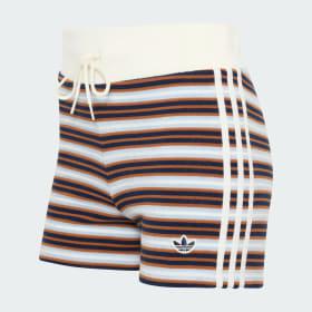 ADIDAS ORIGINALS SUMMER GLOW STRIPED BOOTY SHORTS by ADIDAS
