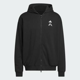 ANTHONY EDWARDS FOUNDATION FULL ZIP HOODY by ADIDAS ANTHONY EDWARDS FOUNDATION FULL ZIP HOODY by ADIDAS