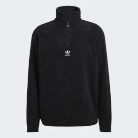 Adicolor Classics Teddy Fleece Half-Zip Jacket by ADIDAS Adicolor Classics Teddy Fleece Half-Zip Jacket by ADIDAS