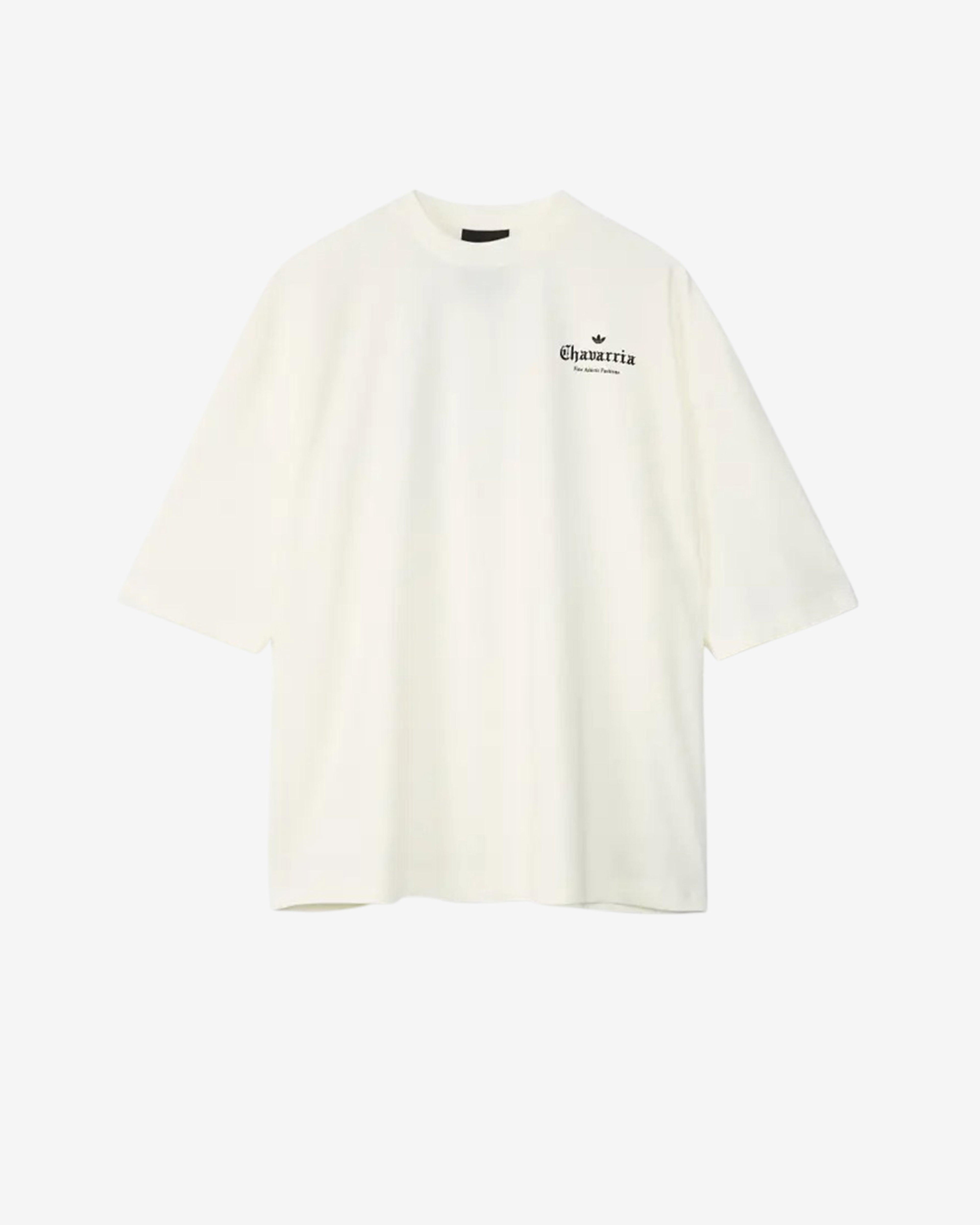 Adidas - Men's Chavarria Logo Short Sleeve Tee - (Off White) by ADIDAS