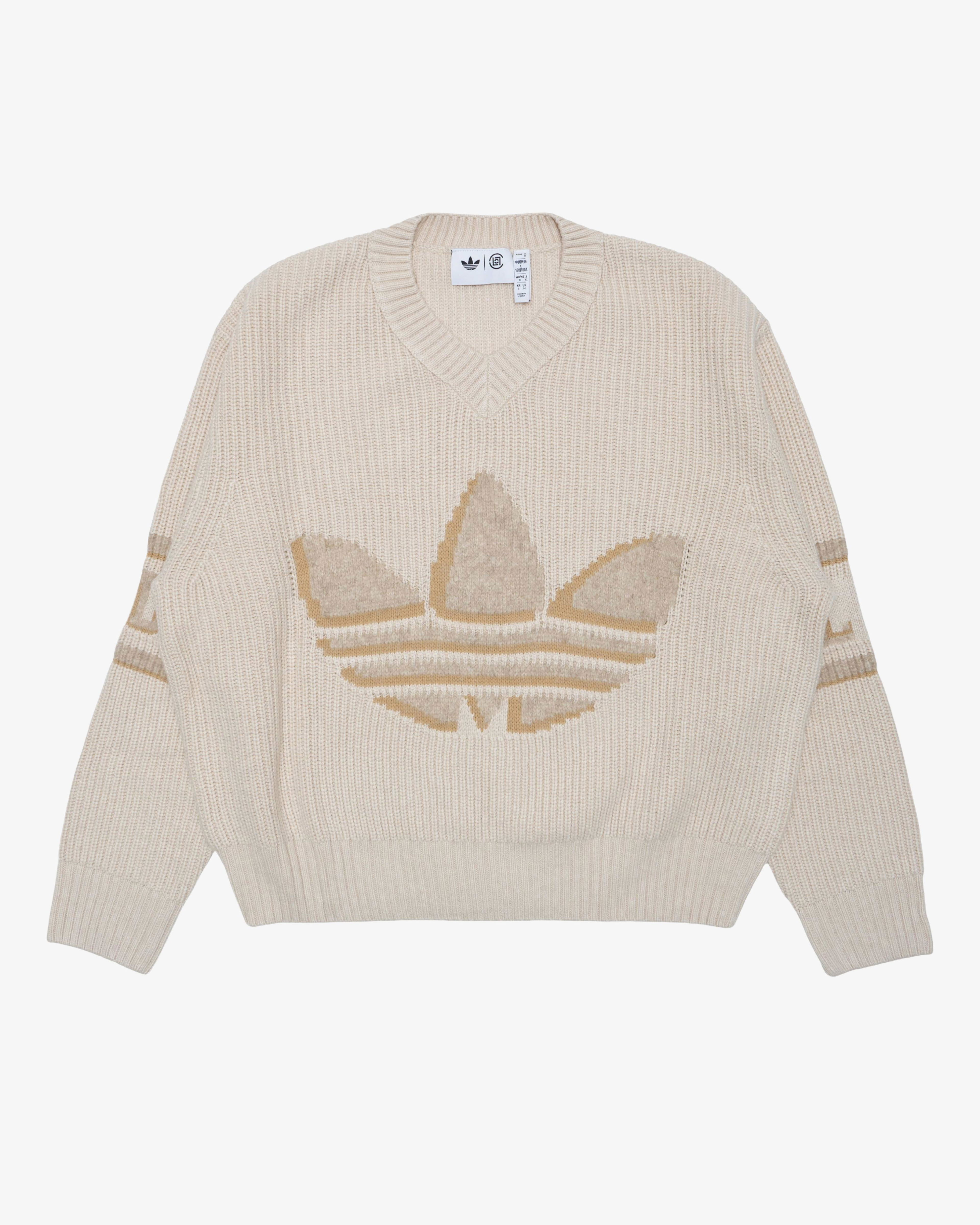 Adidas - Men's Clot Knit Sweater - (Off-White) by ADIDAS