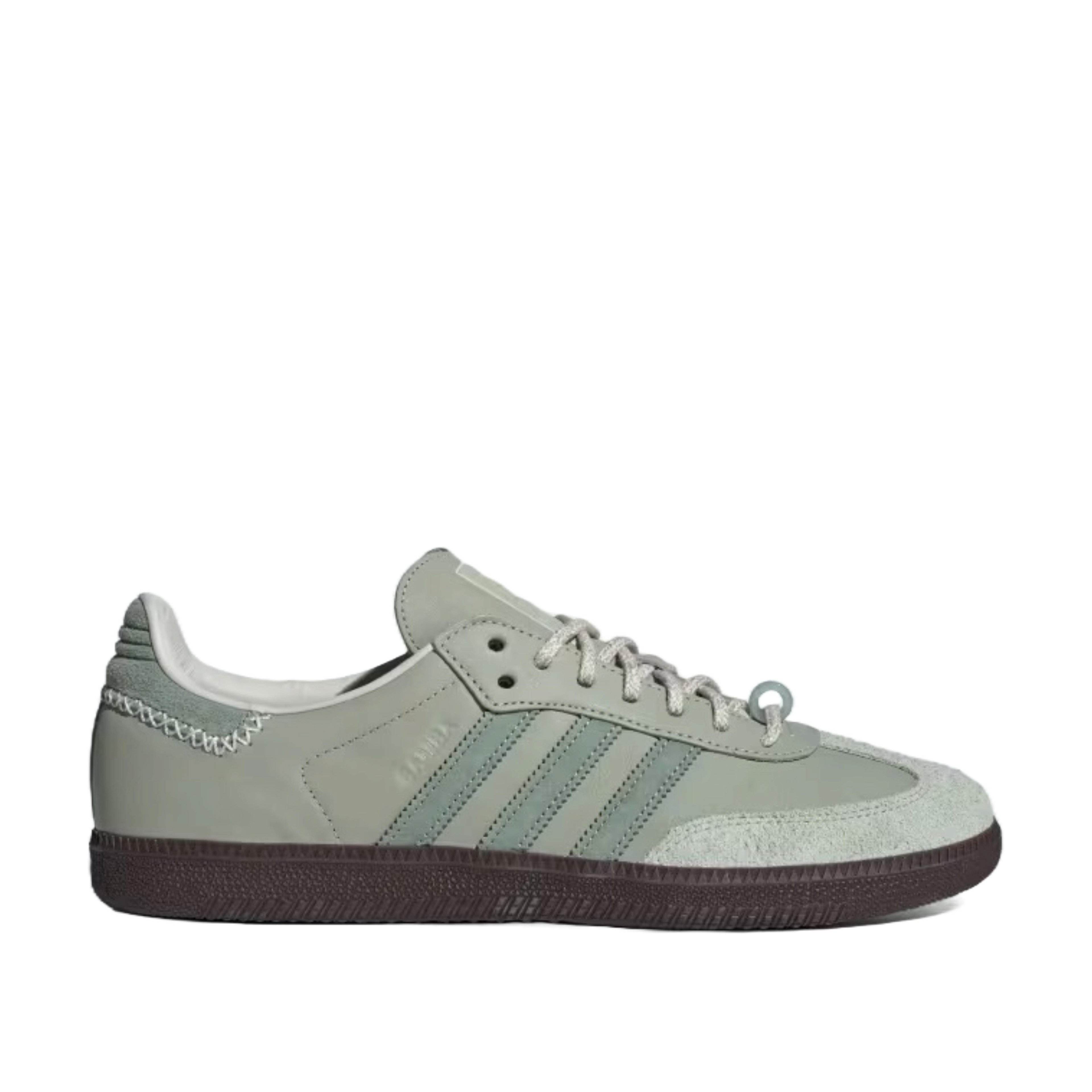 Adidas - Men's Samoa Maha Trainers - (Halo Green / Silver Green / Off White) by ADIDAS