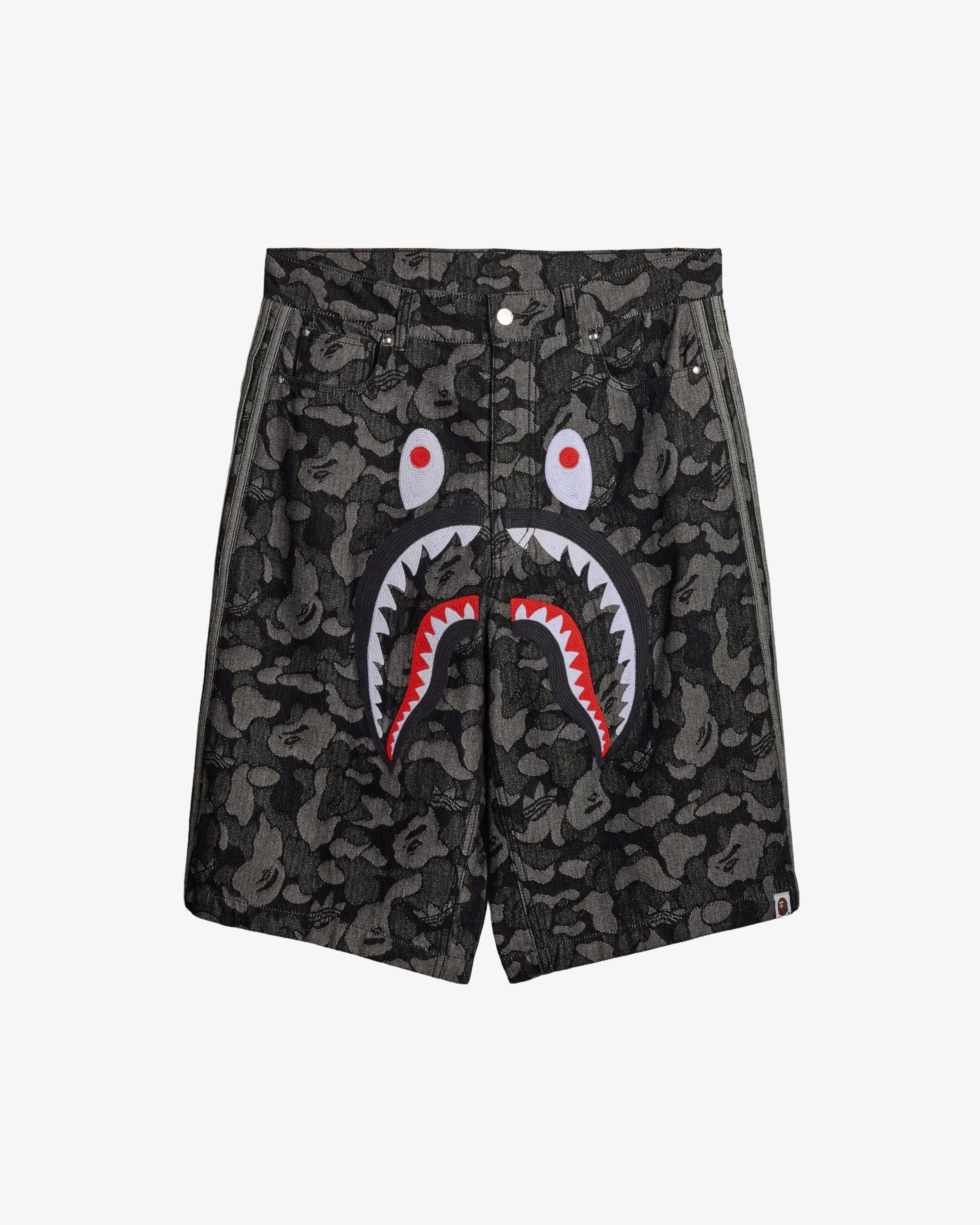 Adidas - Men's Shark Denim Jorts Bape - (Black) by ADIDAS