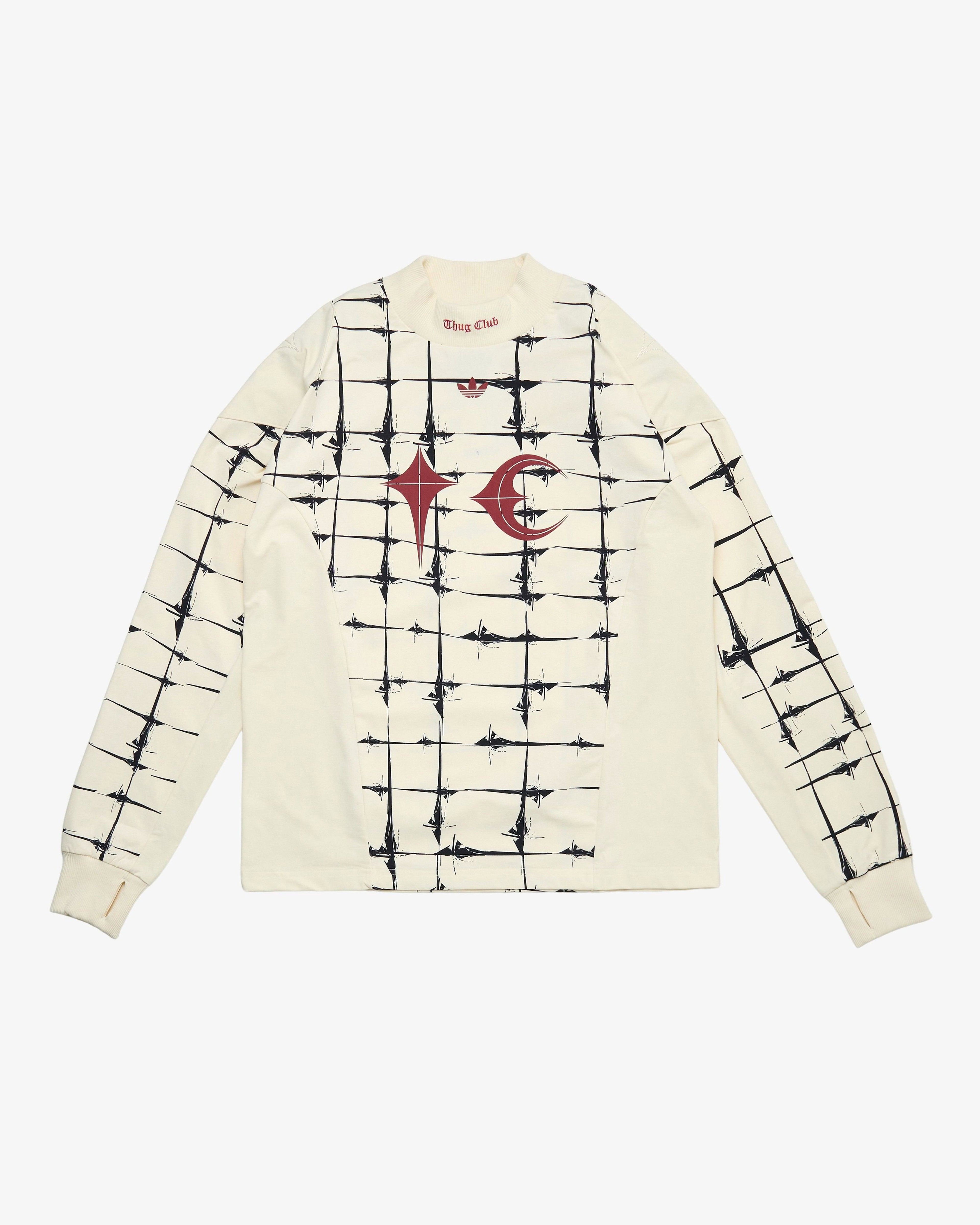 Adidas - Men's Thug Club Goalie T-Shirt Long Sleeve - (Off White) by ADIDAS
