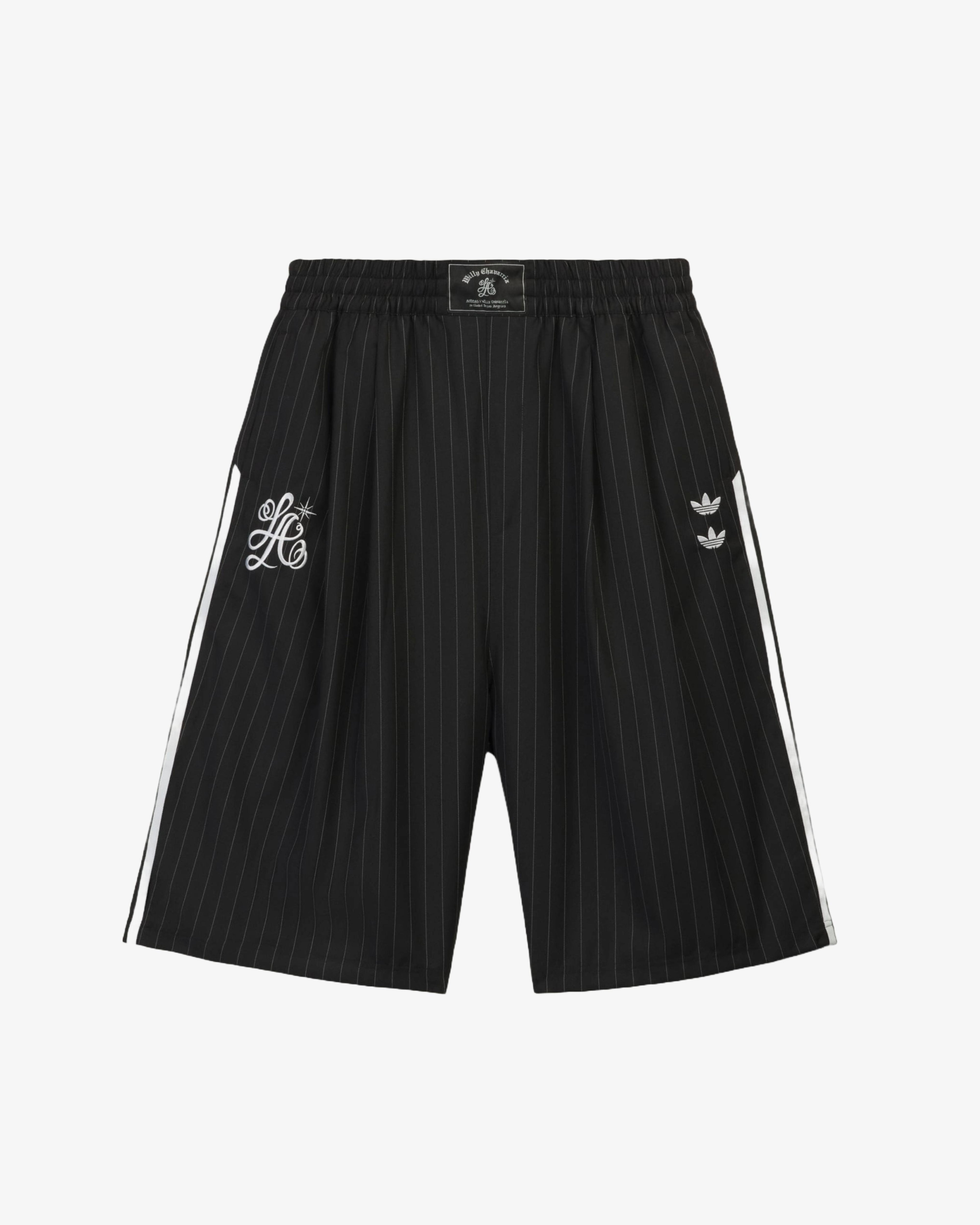 Adidas - Men's Willy Chavarria Pinstripe Long Short - (Black) by ADIDAS