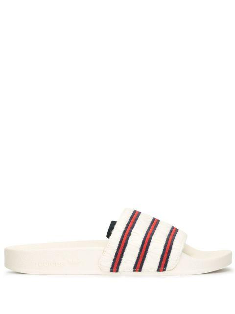 Adilette cable-knit slides by ADIDAS