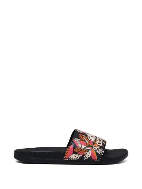 Adilette floral-print slides by ADIDAS